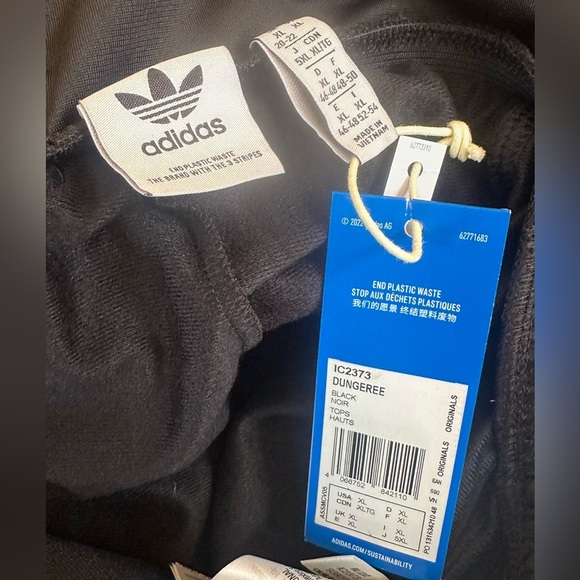 Adidas Originals RARE Black/White “Dungarees” Overalls Size XL New With Tags! - Picture 11 of 15
